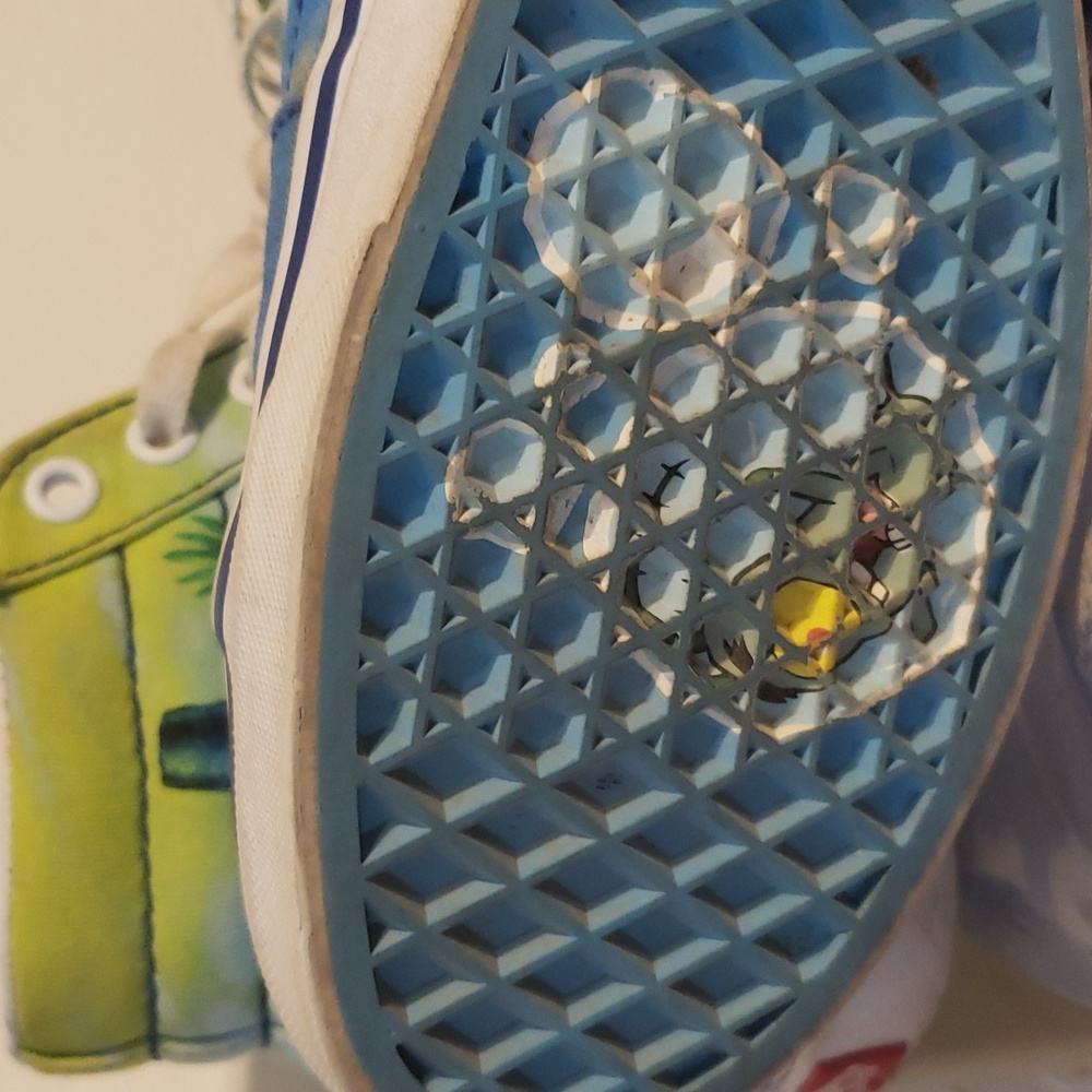 VANS Unisex SPONGEBOB SHOES 5.5 MENS 7 WOMENS - Picture 6 of 11